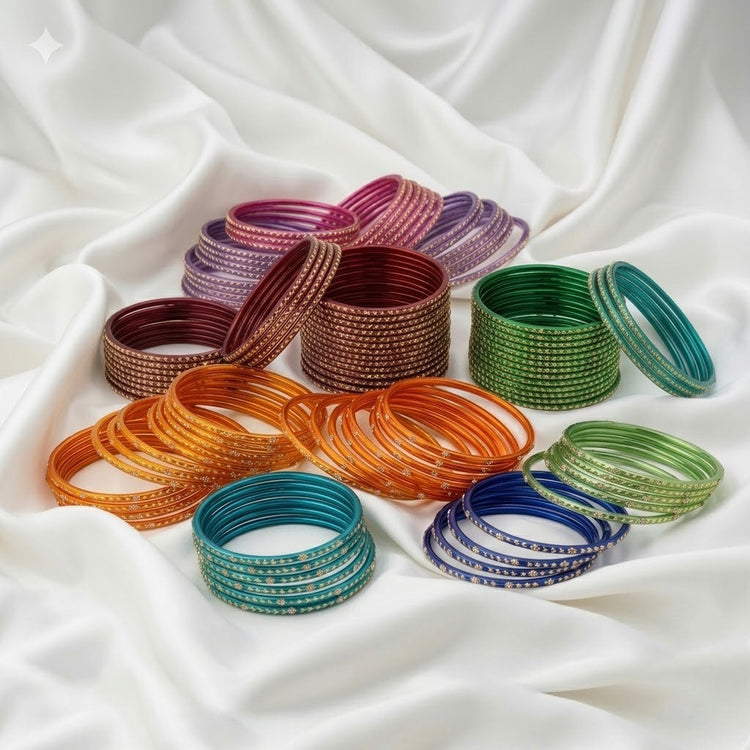 Raindrop Glass Bangles