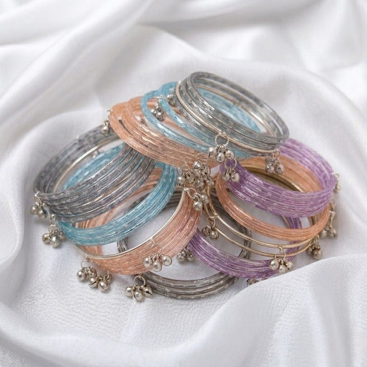 Raindrop Glass with Silver Ghungroo